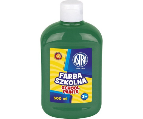 Farba Szkolna 500 ml. Zielona Ciemna ASTRA