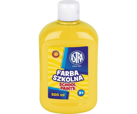 Farba Szkolna 500 ml. Żółta ASTRA Farba Szkolna 500 ml. Żółta ASTRA