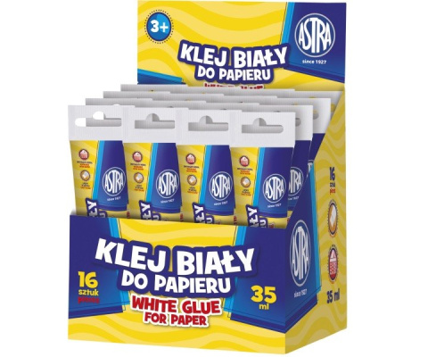 Klej Szkolny Biały do Papieru 35 ml. ASTRA