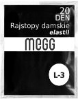 Rajstopy Damskie Elastil 20 Den. w Woreczku 3 - L MEGG