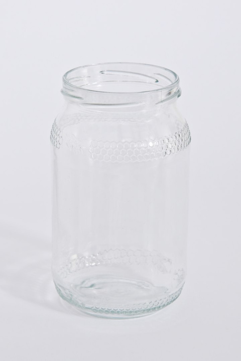 Słoik 900 ml. / TO-900 Dekor Miód FI 82/6 a'8 Słoik 900 ml. / TO-900 Dekor Miód FI 82/6 a'8