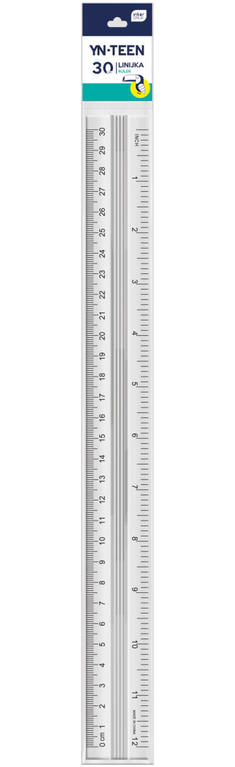 LINIJKA ALUMINIOWA 30 cm. , INTERDRUK LINIJKA ALUMINIOWA 30 cm. , INTERDRUK