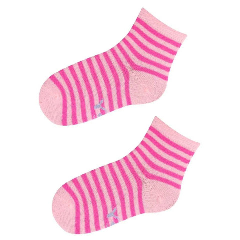 Skarpety Dziewczęce w Paski Fluo roz. EUR 31/33 SK-35 Skarpety Dziewczęce w Paski Fluo roz. EUR 31/33 SK-35