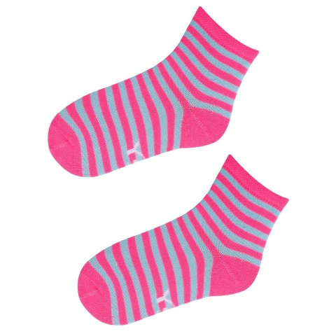 Skarpety Dziewczęce w Paski Fluo roz. EUR 31/33 SK-35 Skarpety Dziewczęce w Paski Fluo roz. EUR 31/33 SK-35