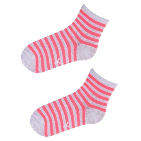 Skarpety Dziewczęce w Paski Fluo roz. EUR 31/33 SK-35 Skarpety Dziewczęce w Paski Fluo roz. EUR 31/33 SK-35