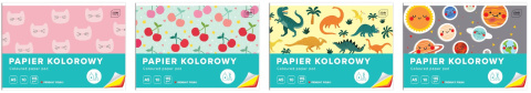 ZESZYT PAPIERÓW KOLOROWYCH A5 10 KARTEK 115 g. , INTERDRUK ZESZYT PAPIERÓW KOLOROWYCH A5 10 KARTEK 115 g. , INTERDRUK