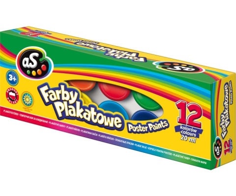 ASTRA-240036 FARBY SZKOLNE AS 12 kol. 20 ml.