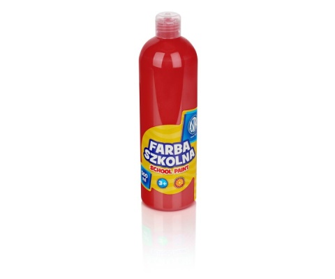 ASTRA-240074 FARBA SZKOLNA 500ml. CZERWONA