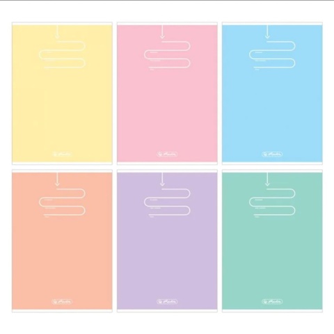 HERLITZ-583281 ZESZYT 60 A5L PASTEL COLOR BLOCKING