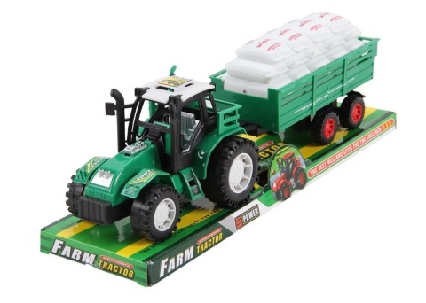 -673574 TRAKTOR Z PRZYCZEPĄ I ZIARNEM