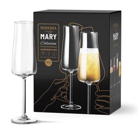 802640 ZESTAW 6 KIELISZKÓW SZAMPAN 210 ml MARY PRE