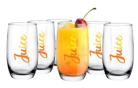 908909 SZKLANKA WYSOKA 320ML JUICE 6SZT GLASMARK