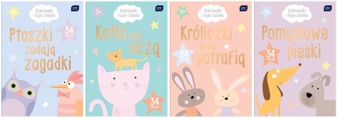 I.KOLOROWANKA A4 16 K Z NAKLEJKAMI METALLIC FAJNE