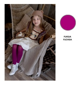 KN-RAJSTOPY AGATKA 122-128 FUSCHIA DR0002