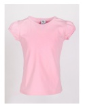 SC-PKK-0116 T-SHIRT DZIEWCZ JASNY RÓŻ 110-116 cm