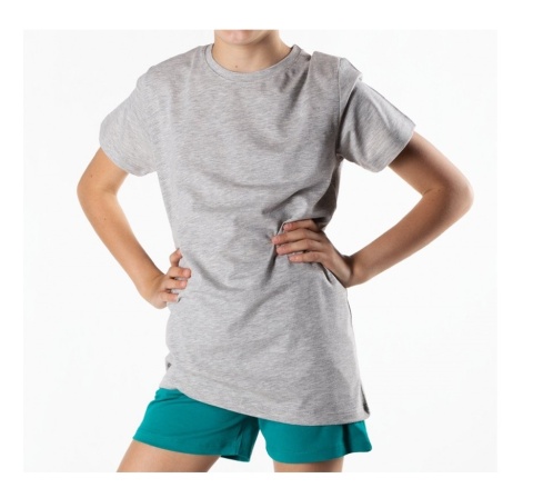 SC-PKK-0117 T-SHIRT SZARY 122-128 cm