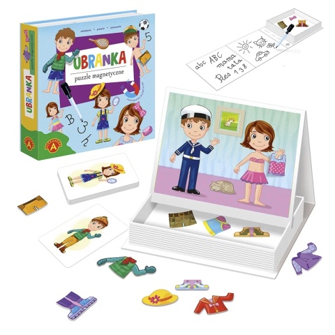 -026801 PUZZLE MAGNETYCZNE UKŁADANKA UBRANKA