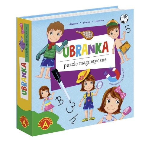 -026801 PUZZLE MAGNETYCZNE UKŁADANKA UBRANKA