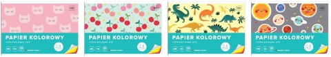 I.ZESZYT PAPIERÓW KOLOROWYCH A5 10 KARTEK (115 g.)