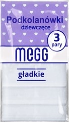 MEGG-PODKOLANÓWKI DZIEWCZĘCE 3-pak GŁADKIE