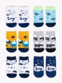 SC-SKF-BABY SKARPETY FROTTE WZORZYSTE BOY 3-6 m