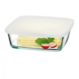 204258 MISKA KWADRATOWA Z POKRYWKĄ 21cm. 71448