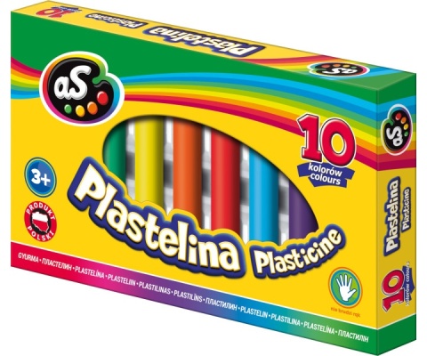 ASTRA-030552 PLASTELINA 10 kol. AS