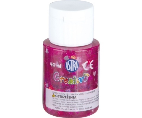 ASTRA-132300 KLEJ BROKATOWY CONFETTI 40 ml. a'12