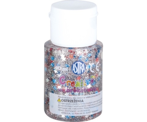 ASTRA-132300 KLEJ BROKATOWY CONFETTI 40 ml. a'12