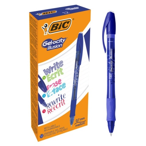 BIC-DŁUGOPIS GELOCITY ILLUSION NIEBIESKI a'12