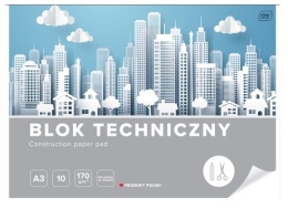 I.BLOK TECHNICZNY A3 10 KARTEK BIAŁY