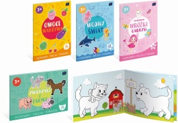 I.KOLOROWANKA A4 16 Z NAKLEJKAMI MIX WZORÓW