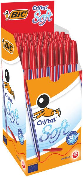 DŁUGOPIS 0,35 mm. CRISTAL SOFT CZEROWNY , BIC DŁUGOPIS 0,35 mm. CRISTAL SOFT CZEROWNY , BIC