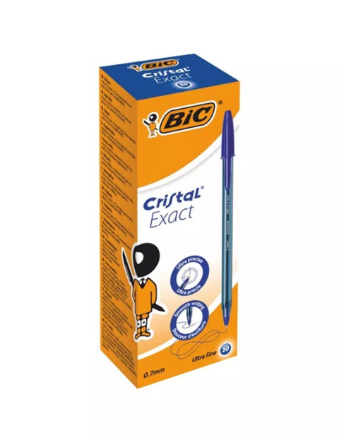 DŁUGOPIS 0,7 mm. CRISTAL EXACT NIEBIESKI , BIC DŁUGOPIS 0,7 mm. CRISTAL EXACT NIEBIESKI , BIC