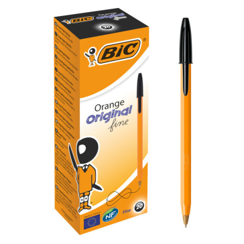 DŁUGOPIS ORANGE ORIGINAL FINE CZARNY , BIC DŁUGOPIS ORANGE ORIGINAL FINE CZARNY , BIC