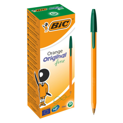 DŁUGOPIS ORANGE ORIGINAL FINE ZIELONY , BIC DŁUGOPIS ORANGE ORIGINAL FINE ZIELONY , BIC