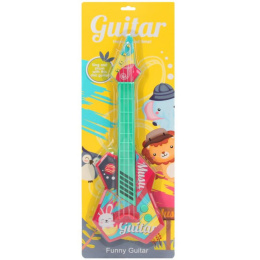 GITARA KOLOROWA ZWIERZĘTA ZABWKA 52x18x3 cm.