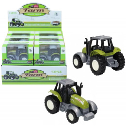 TRAKTOR METALOWY PULL BACK 12x8x6 cm.