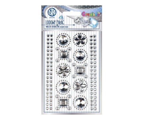 ASTRA-111032 NAKLEJKI SREBRNE PAŁAC LODOWY