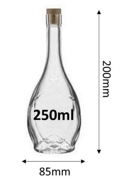 BUTELKA 250 ml. IKONA Z KORKIEM a'7 / a'56
