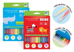 I.MAZAKI TRÓJKĄTNE 12 KOL. KIDS BBI