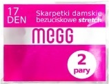 MEGG-SKARPETKI STRETCH 17 den. BEZUCISKOWE a'2