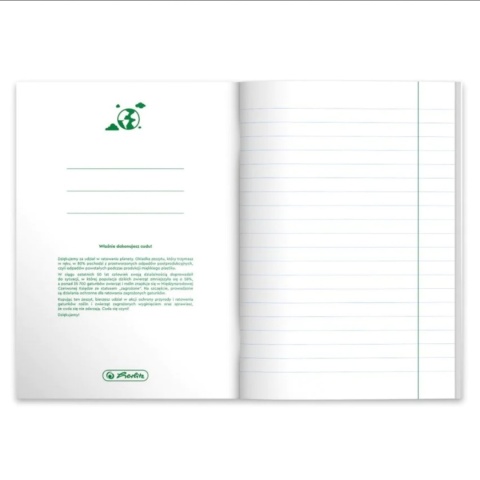 HERLITZ-500004 ZESZYT A5 60 L ECO PP J.POLSKI FSC