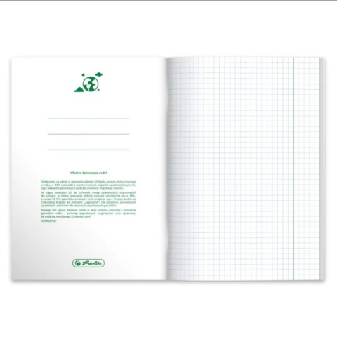 HERLITZ-500011 ZESZYT A5 60KR ECO PP MATEMATYKA