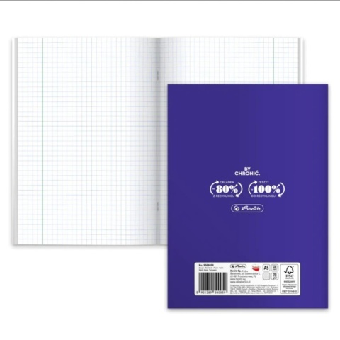 HERLITZ-500059 ZESZYT A5 60 KR ECO PP - BIOLOGIA