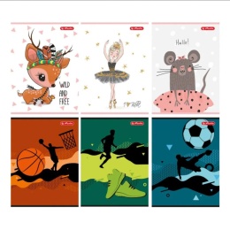 HERLITZ-588293 ZESZYT A5 16 LP CUTE&SPORT