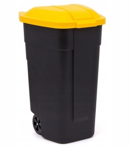 POJEMNIK NA KÓŁKACH 110 L MIX KOLORÓW POKRYW