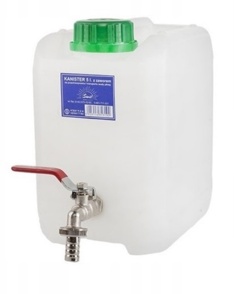 313086 KANISTER Z ZAWOREM 10 l. DO PRZECHOWYWANIA