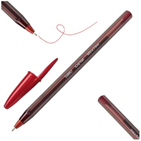 BIC-DŁUGOPIS CRISTAL EXACT CZERWONY