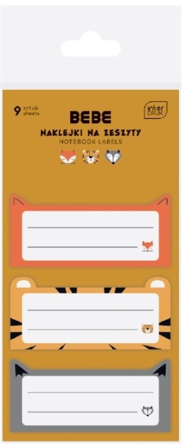 I.NAKLEJKI NA ZESZYT 9 SZT. BB FRIENDS BOYS